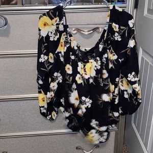 Floral off the shoulder top